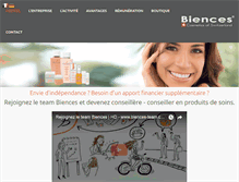 Tablet Screenshot of biences-team.com